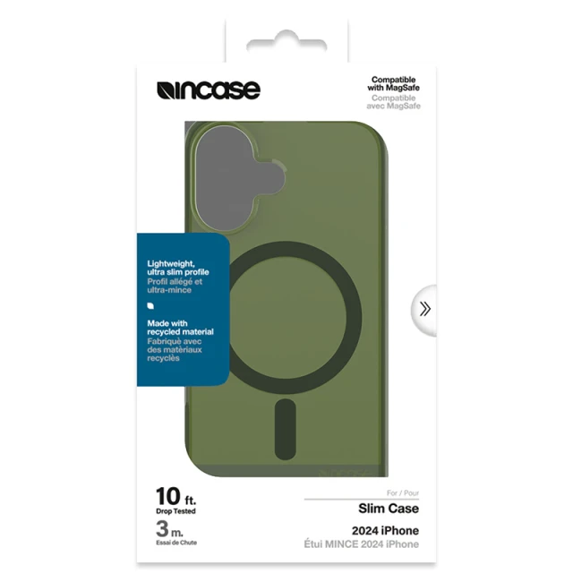 Чохол Incase Slim для iPhone 16 Highland Green with MagSafe (INPH190401-HLGN)