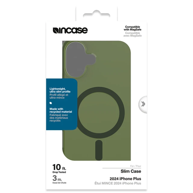 Чохол Incase Slim для iPhone 16 Plus Highland Green with MagSafe (INPH190403-HLGN)