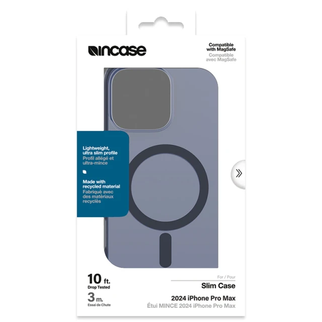Чохол Incase Slim для iPhone 16 Pro Max Deep Space Blue with MagSafe (INPH190404-DSBL)
