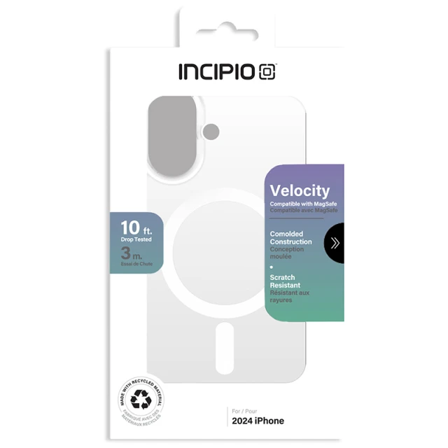 Чехол Incipio Velocity для iPhone 16 Clear with MagSafe (IPH-2162-CLR)