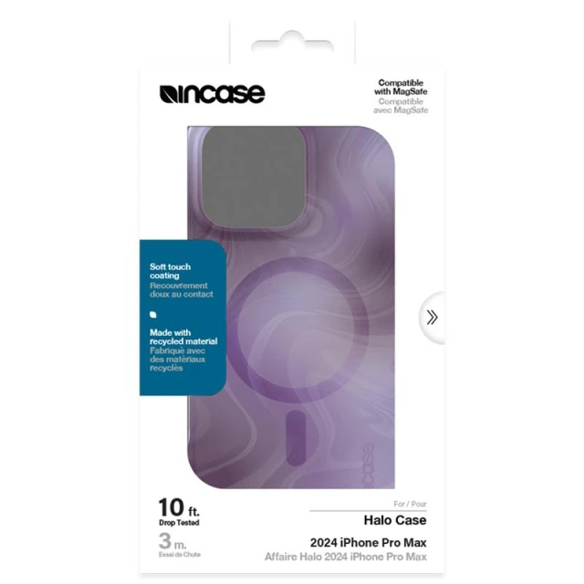 Чохол Incase Halo для iPhone 16 Pro Max Oil Slick Lilac with MagSafe (INPH190412-OSLL)