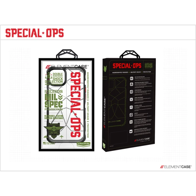 Чехол Element Case Special Ops X5 для iPhone 14 | 13 Clear Black (EMT-322-262FQ-02)