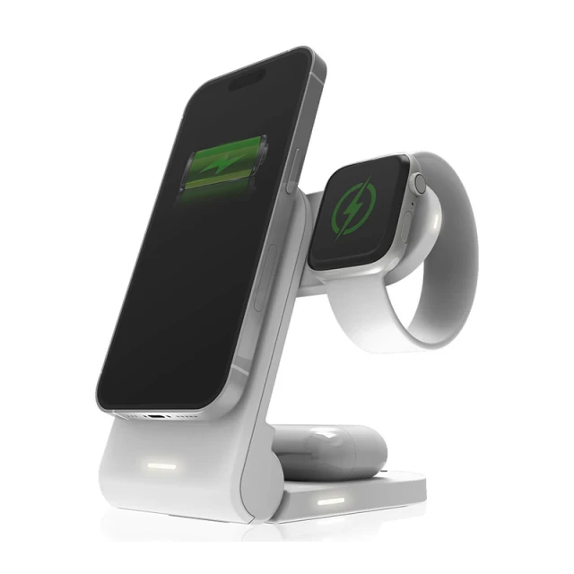 Бездротова зарядка STM ChargeTree MAG 3в1 White (STM-931-398Z-01)