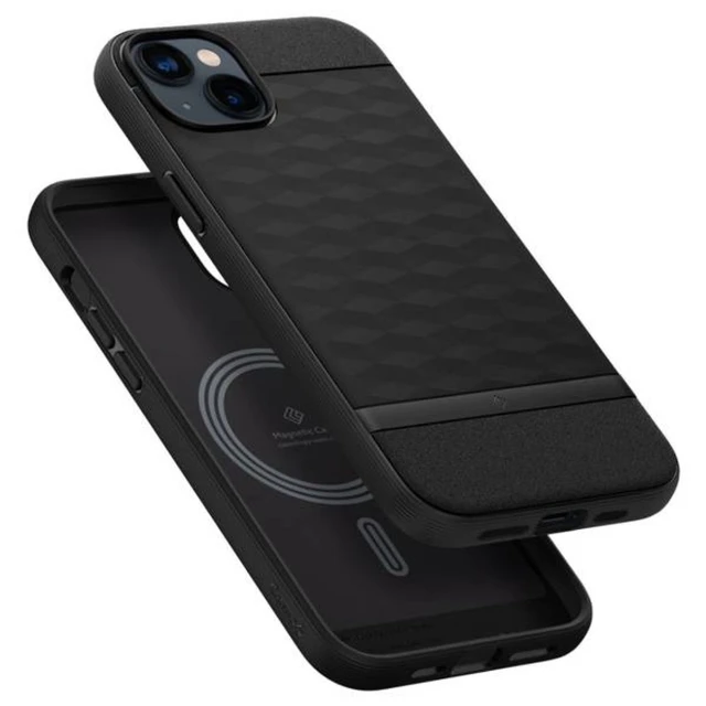 Чохол Spigen Caseology Parallax для iPhone 14 Plus Matter Black with MagSafe (ACS04927)