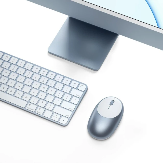 Мишка бездротова Satechi M1 1200 dpi Bluetooth Blue (5903396346330)