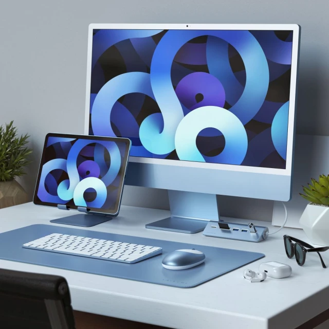 Мишка бездротова Satechi M1 1200 dpi Bluetooth Blue (5903396346330)