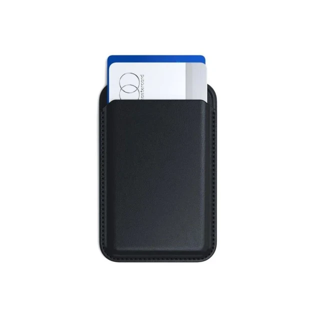 Кошелёк Satechi Vegan Leather Wallet Stand Black with MagSafe (810086360758)