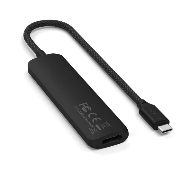 Хаб Satechi 4в1 Type-C ST-P4SK Black (810086361731)