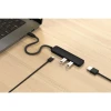 Хаб Satechi 4в1 Type-C ST-P4SK Black (810086361731)
