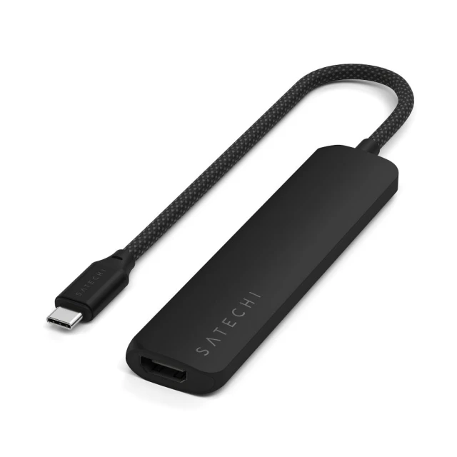 Хаб Satechi 6в1 Type-C ST-P6SK Black (810086361793)