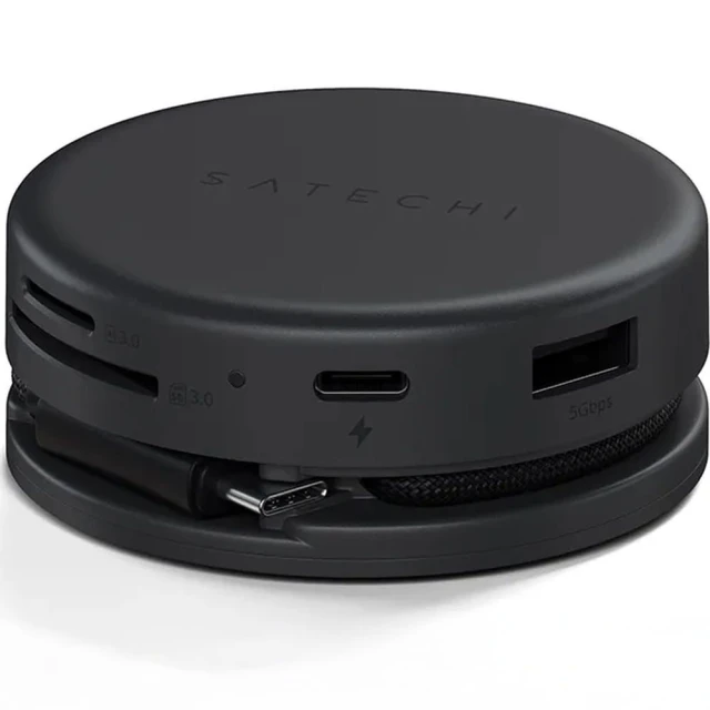 Адаптер HUB 7в1 USB C Satechi Multiport для Mac/PC Black (810086362622)
