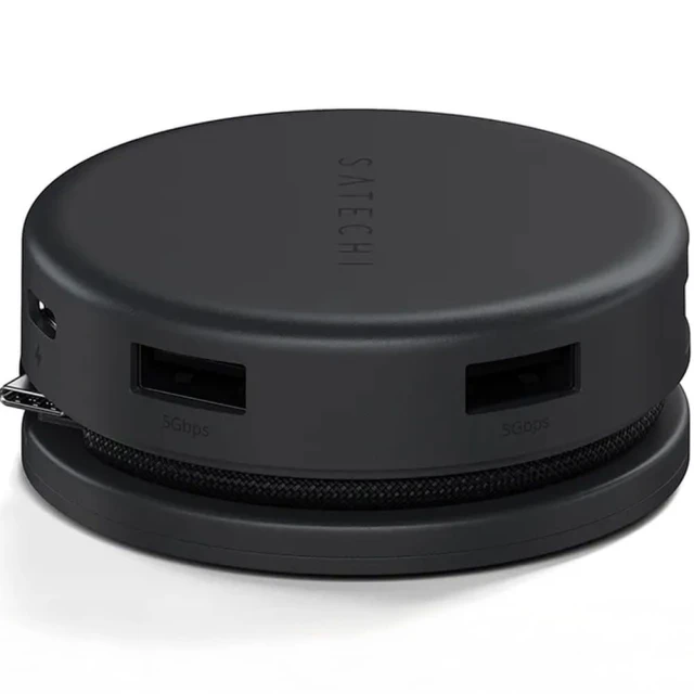 Адаптер HUB 7в1 USB C Satechi Multiport для Mac/PC Black (810086362622)