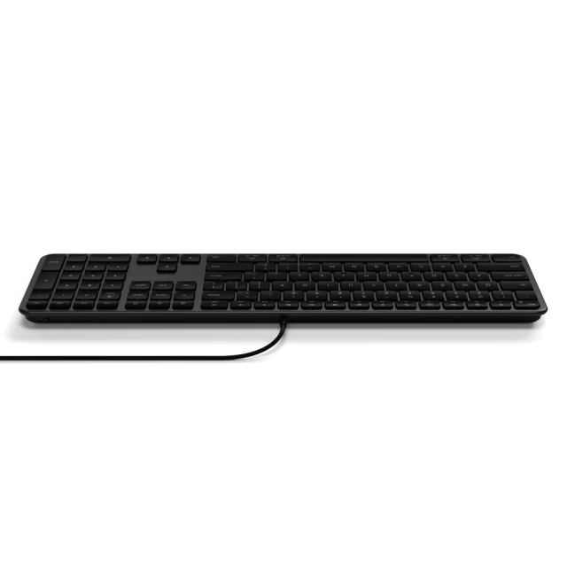 Клавіатура дротова USB A/USB C QWERTY Dual Satechi Slim LX3 Wired Black (810086363421)