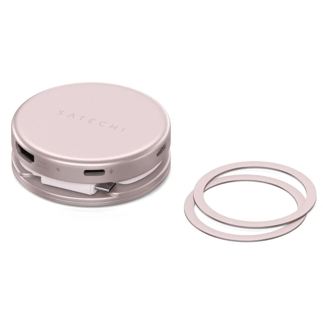 Адаптер Satechi OntheGo 5в1 USB-C Pink (6980053732797)
