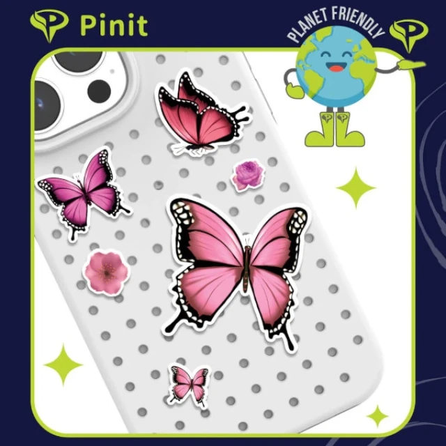 Значки Pinit Flower/Butterfly Case Pattern 1 (PIPIN06-FLRBFY-0004)