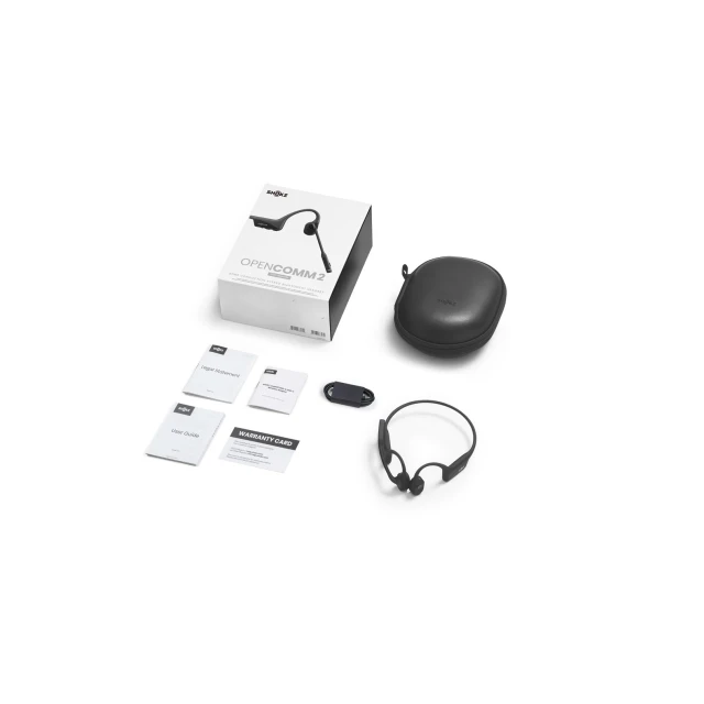 Навушники Shokz OpenComm2 бездротові з кістковою провідністю Black (810160663232)
