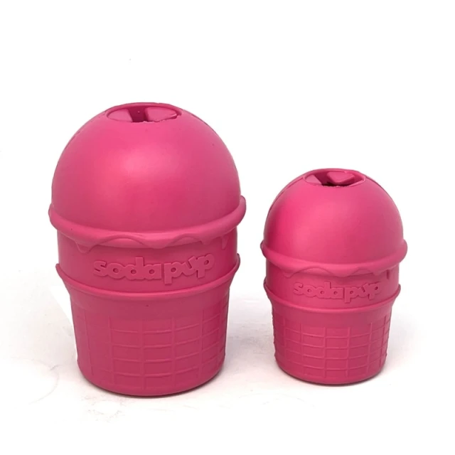 Игрушка для собак SodaPup Ice Cream Cone M Pink (810216026066)