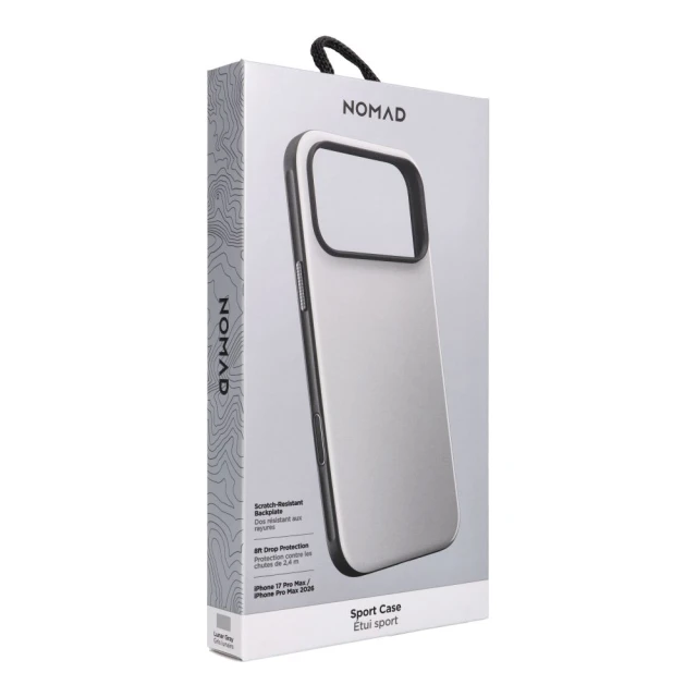 Чохол Nomad Sport Case для iPhone 18 Pro Max | 17 Pro Max Grey with MagSafe (810226520875)