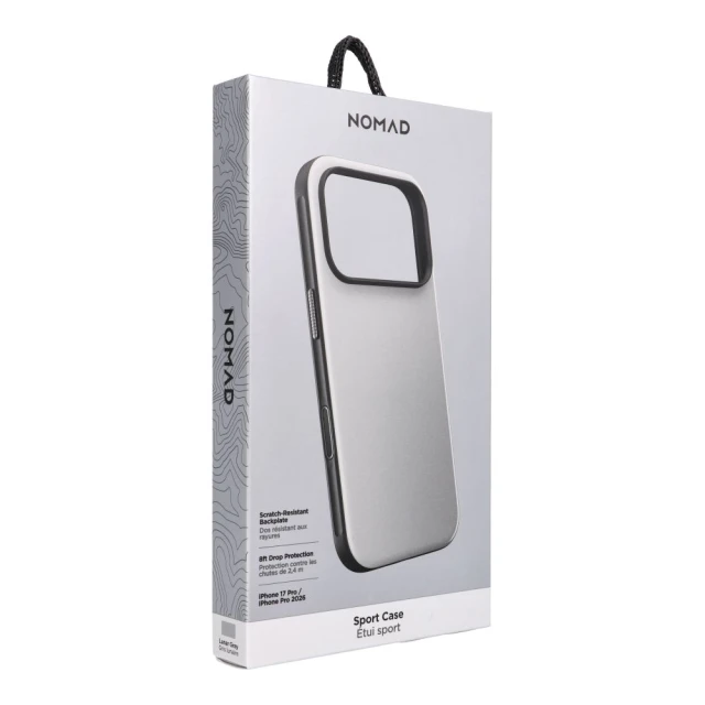 Чохол Nomad Sport Case для iPhone 18 Pro | 17 Pro Lunar Gray with MagSafe (810226520882)