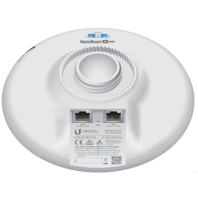 Точка доступу Ubiquiti airMAX NanoBeam 5AC Gen2 5 GHz (810354026348)