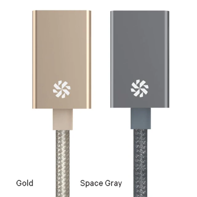 Адаптер Kanex USB-C на USB 3.0 DuraBraid Aluminium Space Grey (KU3CAPV1-SG)