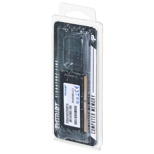 Оперативна пам'ять Patriot Memory Signature Line DDR4 SO-DIMM 16 ГБ 3200 МГц (814914027301)