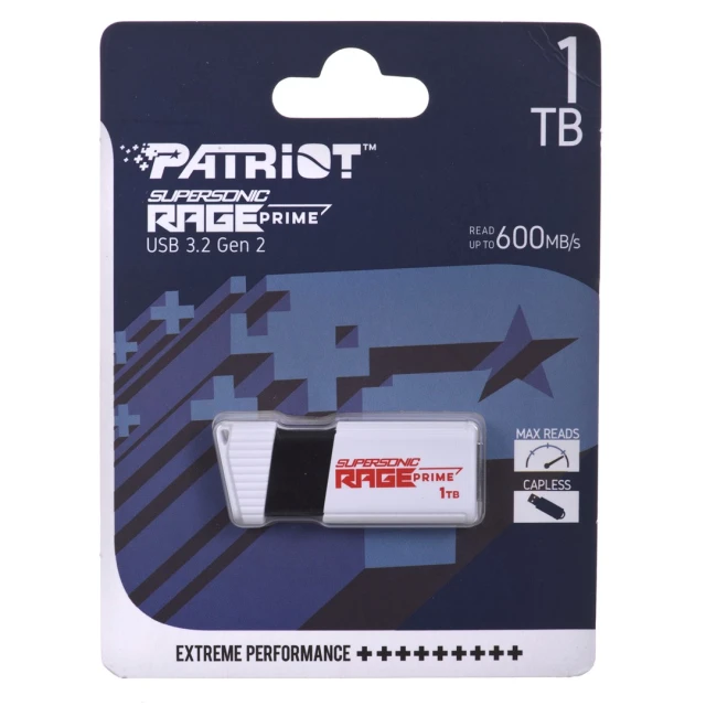 Флеш-накопичувач Patriot Memory Rage Prime 1 ТБ USB 3.2 600 МБ/с 8K IOPS (814914028582)