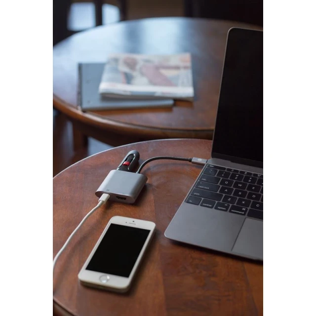 Адаптер Kanex USB-C to VGA с Power Delivery 60W 1.5A (K181-1278)