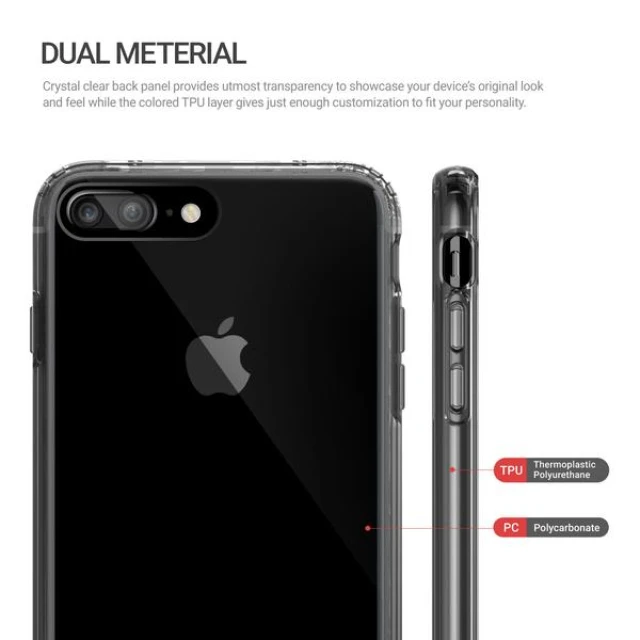 Чохол iPhone 8 Plus/7 Plus Obliq Naked Shield Smoky Black (OBIP7PL-NKDS02)