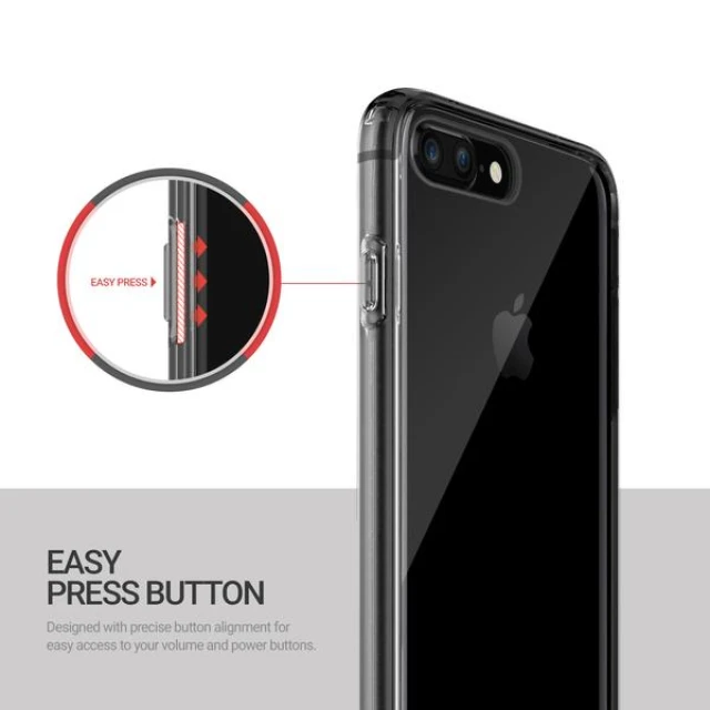 Чохол iPhone 8 Plus/7 Plus Obliq Naked Shield Smoky Black (OBIP7PL-NKDS02)