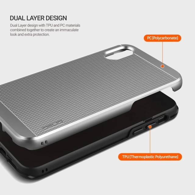 Чохол iPhone Xs/X Obliq Slim Meta Satin Silver (OBIPXSM-03)