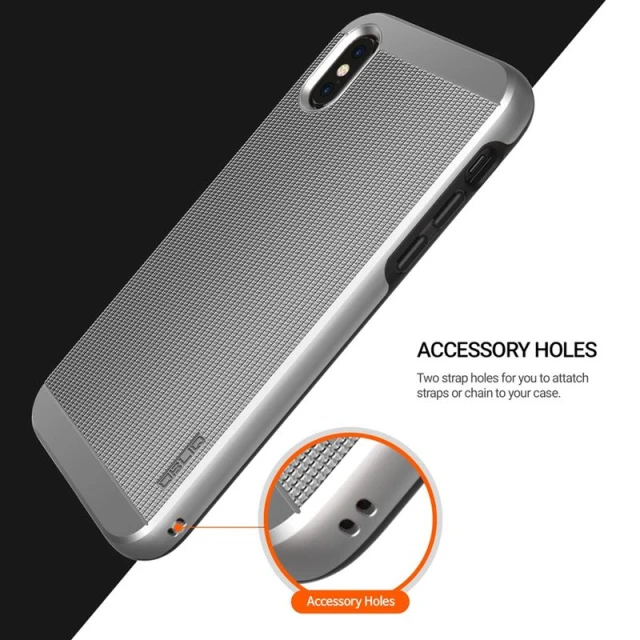 Чохол iPhone Xs/X Obliq Slim Meta Satin Silver (OBIPXSM-03)