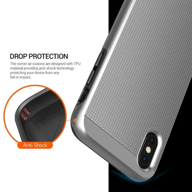 Чохол iPhone Xs/X Obliq Slim Meta Satin Silver (OBIPXSM-03)
