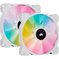 Вентилятор для корпуса Corsair iCUE SP140 RGB ELITE Performance 140 мм PWM 2 шт White (840006637790)