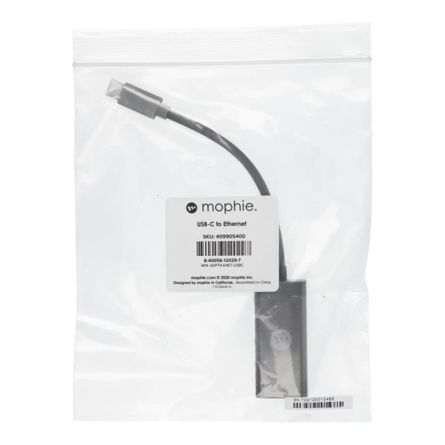 Адаптер Mophie Ethernet RJ45 (female) до Type-C (male) Grey (840056120297)