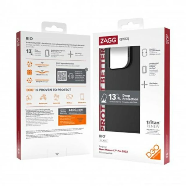 Чохол Gear4 Rio Snap для iPhone 14 Pro Max Black (50759)