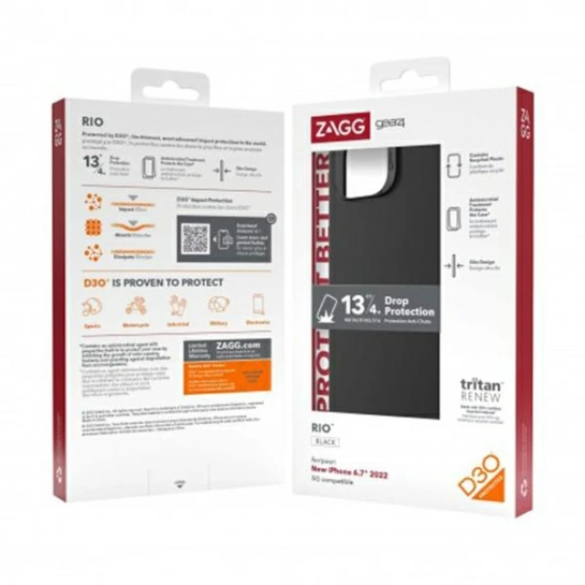 Чехол Gear4 Rio Snap для iPhone 14 Plus Black (50758)