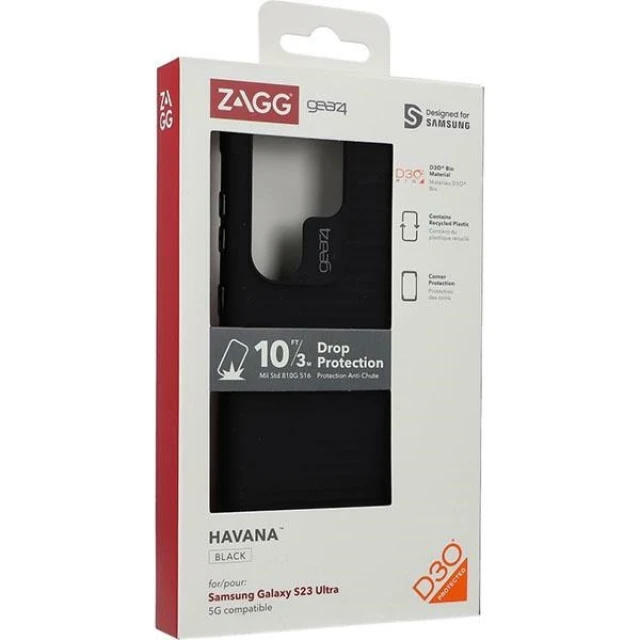 Чохол Gear4 Havana для Samsung Galaxy S23 Ultra Black (53187)