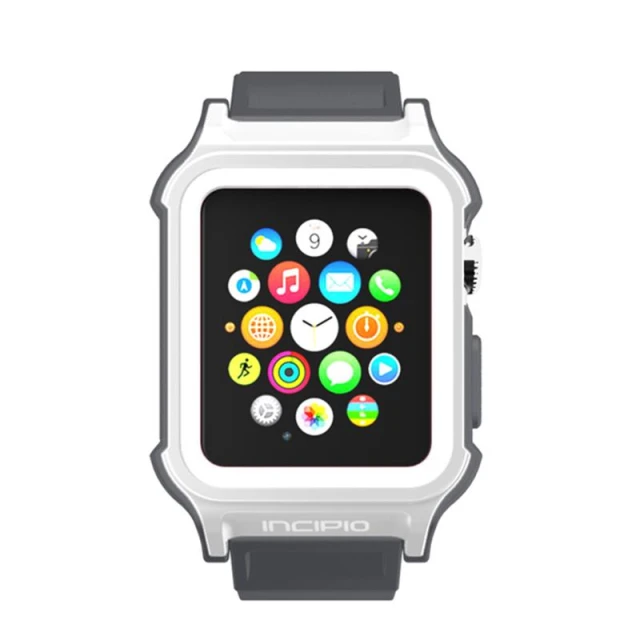 Ремінець Incipio Octane Strap для Apple Watch 42 (10 series) | 41 | 40 | 38 mm Black White (WBND-016-WHTGRY)