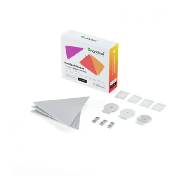 Розумна світлодіодна панель Nanoleaf Shapes Triangles Expansion Pack 3 панелі 1.5 Вт 16M+ (840102701609)