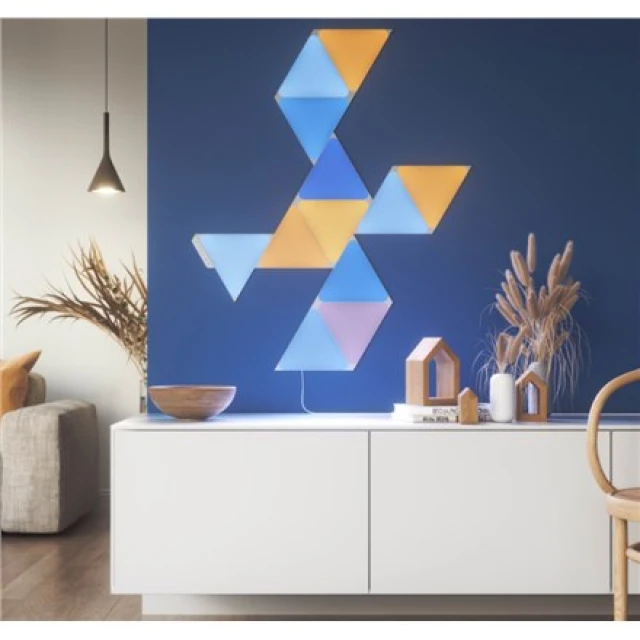 Розумна світлодіодна панель Nanoleaf Shapes Triangles Starter Kit 9 панелей 1 Вт 16M+ (840102701777)
