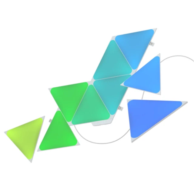 Розумна світлодіодна панель Nanoleaf Shapes Triangles Starter Kit 9 панелей 1 Вт 16M+ (840102701777)