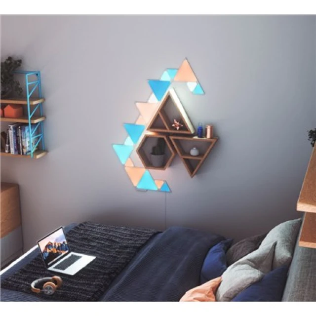 Розумна світлодіодна панель Nanoleaf Shapes Triangles Starter Kit 9 панелей 1 Вт 16M+ (840102701777)