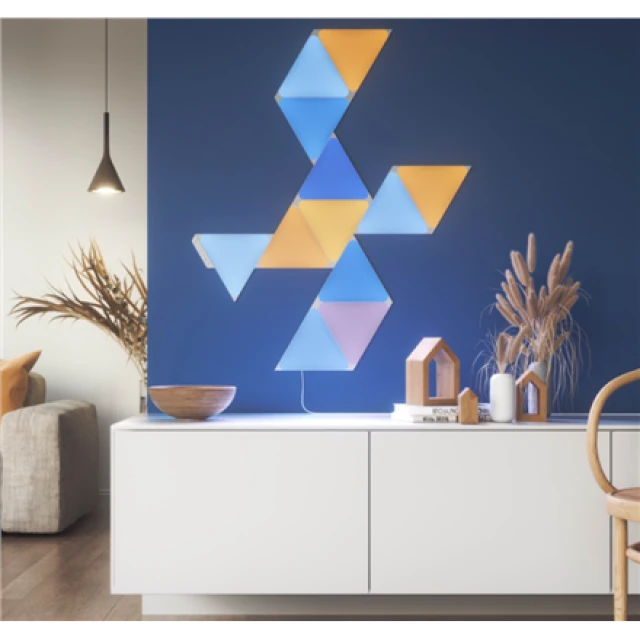 Розумна світлодіодна панель Nanoleaf Shapes Triangles Starter Kit 9 панелей 1 Вт 16M+ (840102701777)