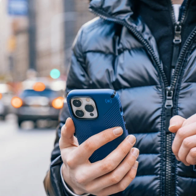 Чохол Speck Presidio2 Grip для iPhone 14 Plus Coastal Blue Black (840168523917)
