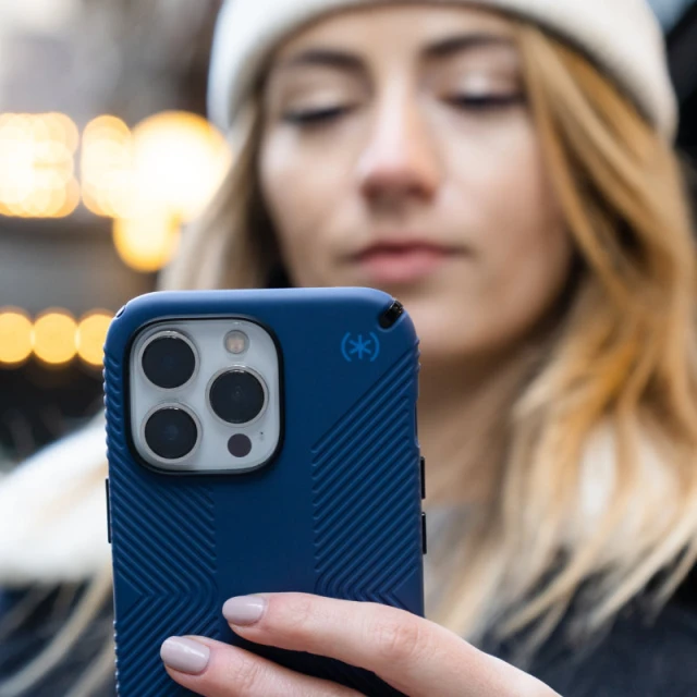 Чохол Speck Presidio2 Grip для iPhone 14 Plus Coastal Blue Black (840168523917)