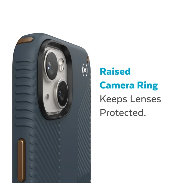 Чохол Speck Presidio2 Grip для iPhone 14 Plus Charcoal Grey Cool Bronze (840168523955)