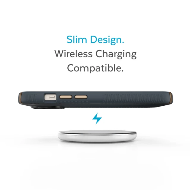 Чохол Speck Presidio2 Grip для iPhone 14 Plus Charcoal Grey Cool Bronze (840168523955)
