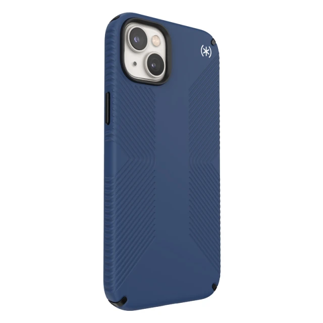 Чохол Speck Presidio2 Grip для iPhone 14 Plus Coastal Blue Black White with MagSafe (840168523979)