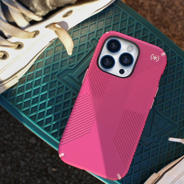Чохол Speck Presidio2 Grip для iPhone 14 Plus Digital Pink Blossom Pink with MagSafe (840168523986)